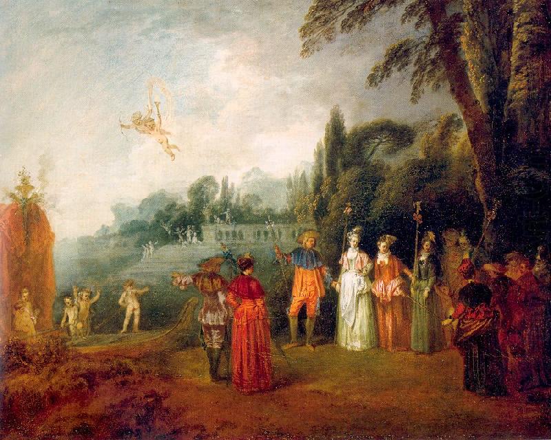 WATTEAU, Antoine The Island of Cythera china oil painting image